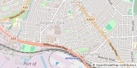 Map of Freemantle, Southampton