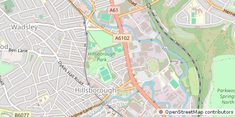 Map of Sheffield