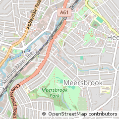 Map of Sheffield, South Yorkshire