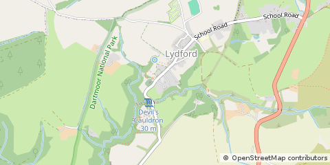 Map of Okehampton