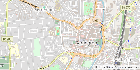 Map of Darlington