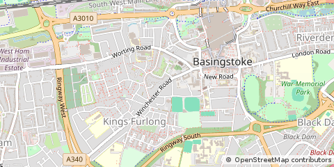 Map of Basingstoke, Hampshire