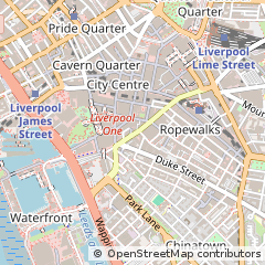 Map of Liverpool, Merseyside