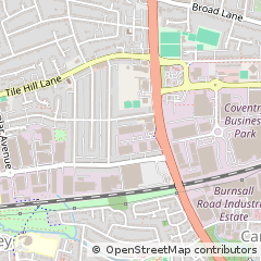 Map of Coventry, West Midlands