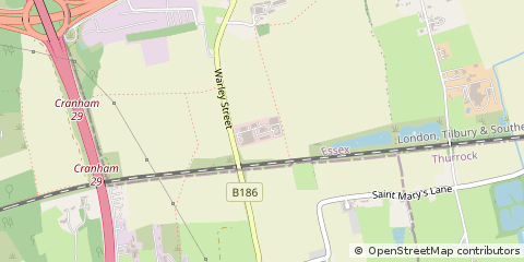 Map of Upminster, Essex