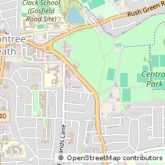 Map of Dagenham, Essex