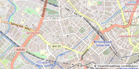 Map of Birmingham, West Midlands