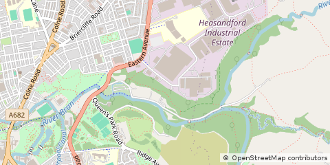 Map of Burnley, Lancashire