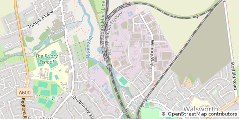 Map of Hitchin, Hertfordshire