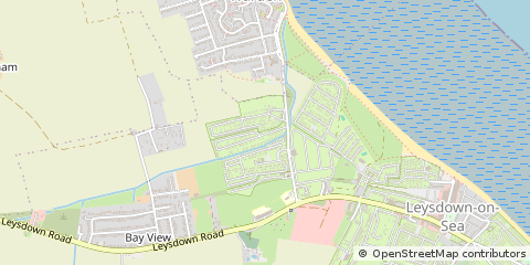 Map of Sheerness, Kent