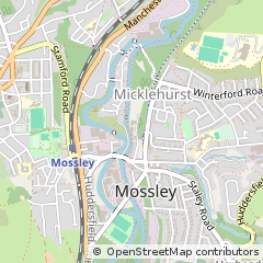 Map of Mossley, Lancashire