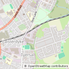 Map of Bradford, West Yorkshire