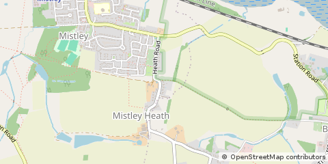Map of Manningtree, Essex