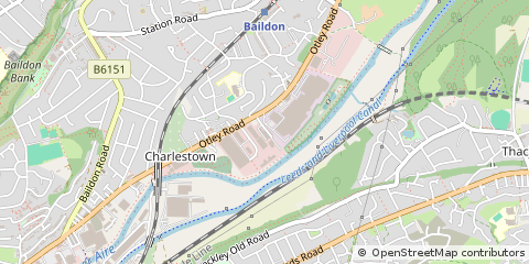 Map of Shipley, West Yorkshire