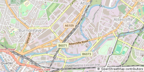 Map of Sheffield