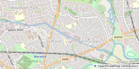 Map of Warwick