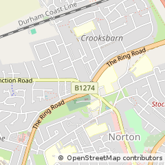 Map of Stockton-on-Tees, County Durham