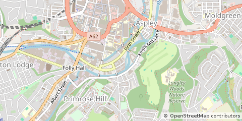 Map of Huddersfield