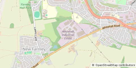 Map of Whitehall Road, Leeds,west Yorkshire