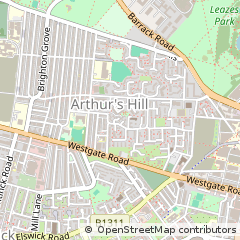 Map of Newcastle Upon Tyne