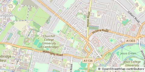 Map of Cambridge, Cambridgeshire