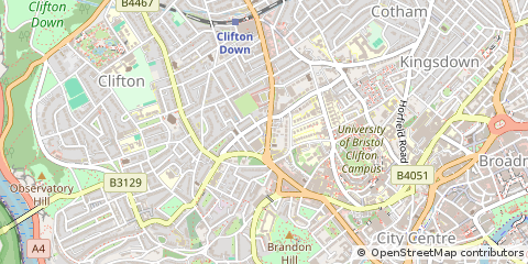 Map of Bristol, Somerset
