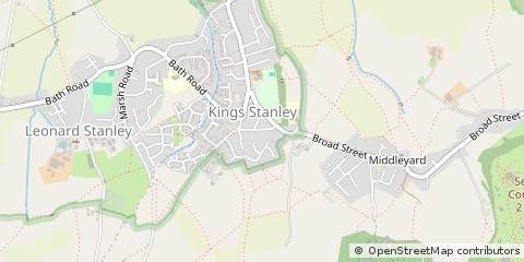 Map of Kings Stanley, Gloucestershire