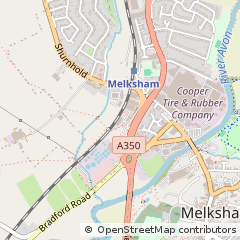 Map of Melksham, Wiltshire