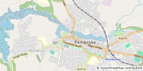 Map of Pembroke, Pembrokeshire
