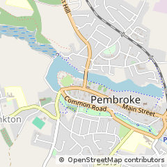 Map of Pembroke, Pembrokeshire