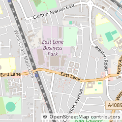 Map of Wembley, Middlesex