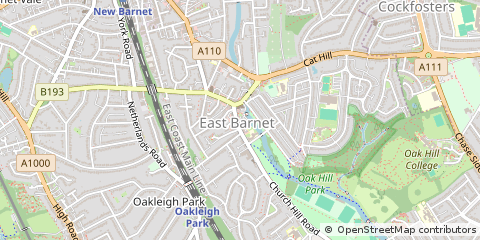Map of Barnet