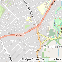Map of Southport, Merseyside