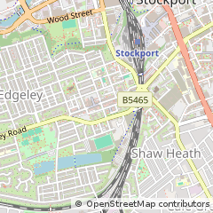 Map of Stockport, Cheshire