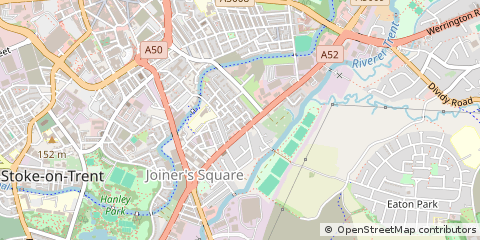 Map of Stoke-on-Trent