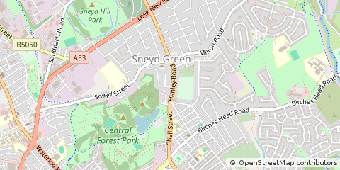 Map of Stoke-on-Trent