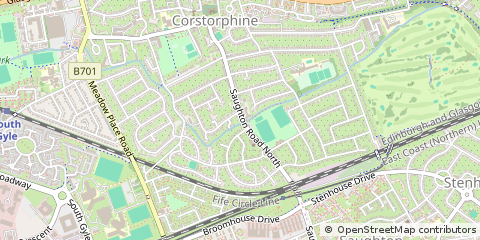 Map of Edinburgh, Midlothian