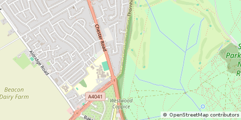 Map of Sutton Coldfield, West Midlands