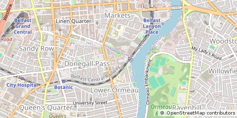 Map of Belfast, County Antrim