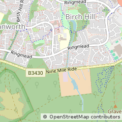 Map of Bracknell, Berkshire