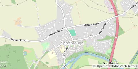 Map of Doncaster, South Yorkshire