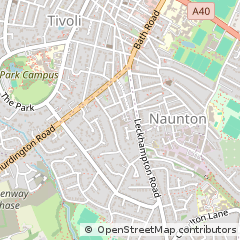 Map of Cheltenham, Gloucestershire