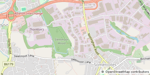 Map of Alfreton, Derbyshire