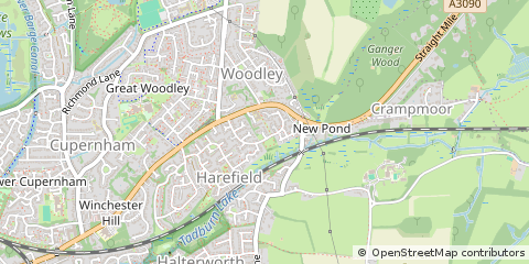 Map of Romsey, Hampshire