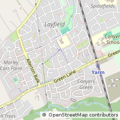 Map of Yarm, Cleveland