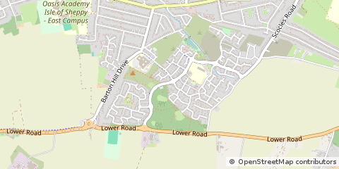 Map of Sheerness, Kent