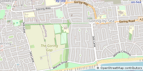 Map of Goring Hall Estate, West Sussex
