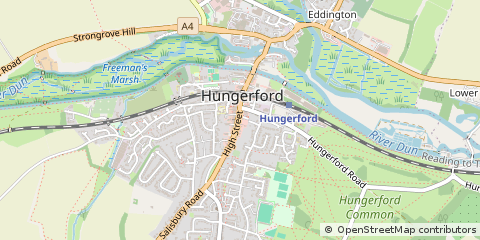 Map of Hungerford, Berkshire