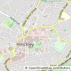 Map of Hinckley, Leicestershire