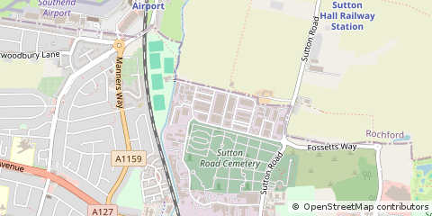 Map of Southend-on-SEA, Essex